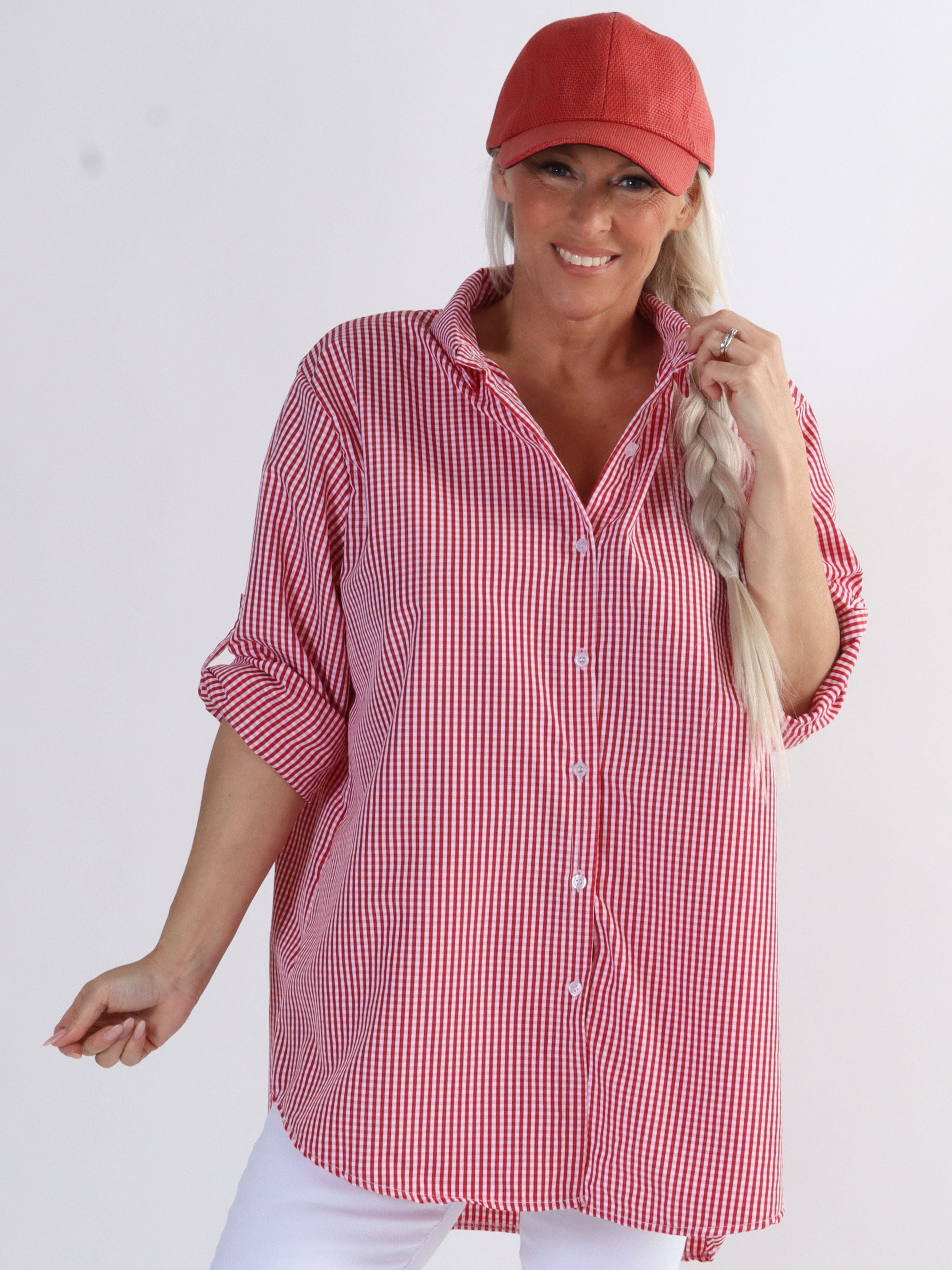 Johanne check - Fin ternet plus size skjorte